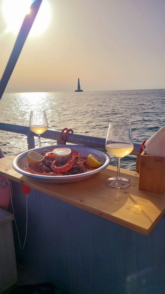 Dégustation de fruits de mer à Cordouan